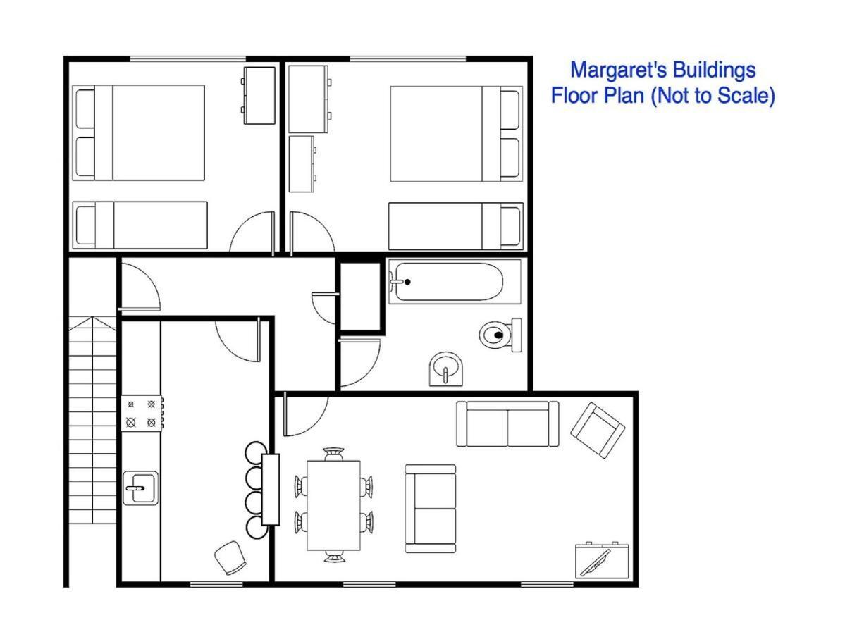 Spacious City Centre Apartment Bath Exteriör bild